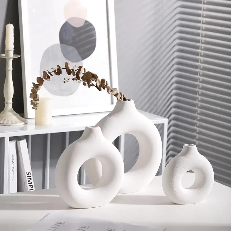 Petit Vase Pampa Soliflore Scandinave | Céramique Élégante - Maison Vase
