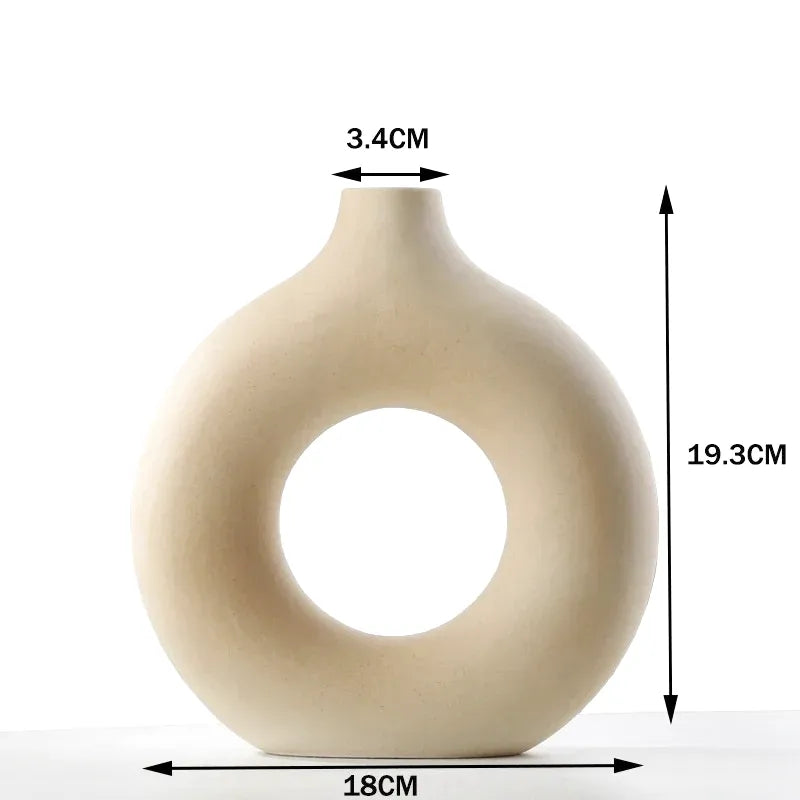 Petit Vase Pampa Soliflore Scandinave | Céramique Élégante - Maison Vase
