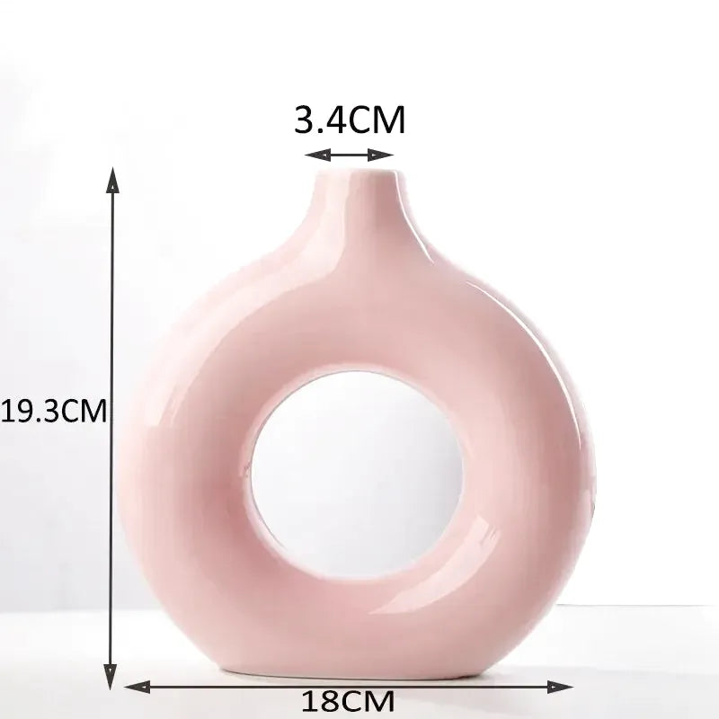 Petit Vase Pampa Soliflore Scandinave | Céramique Élégante - Maison Vase