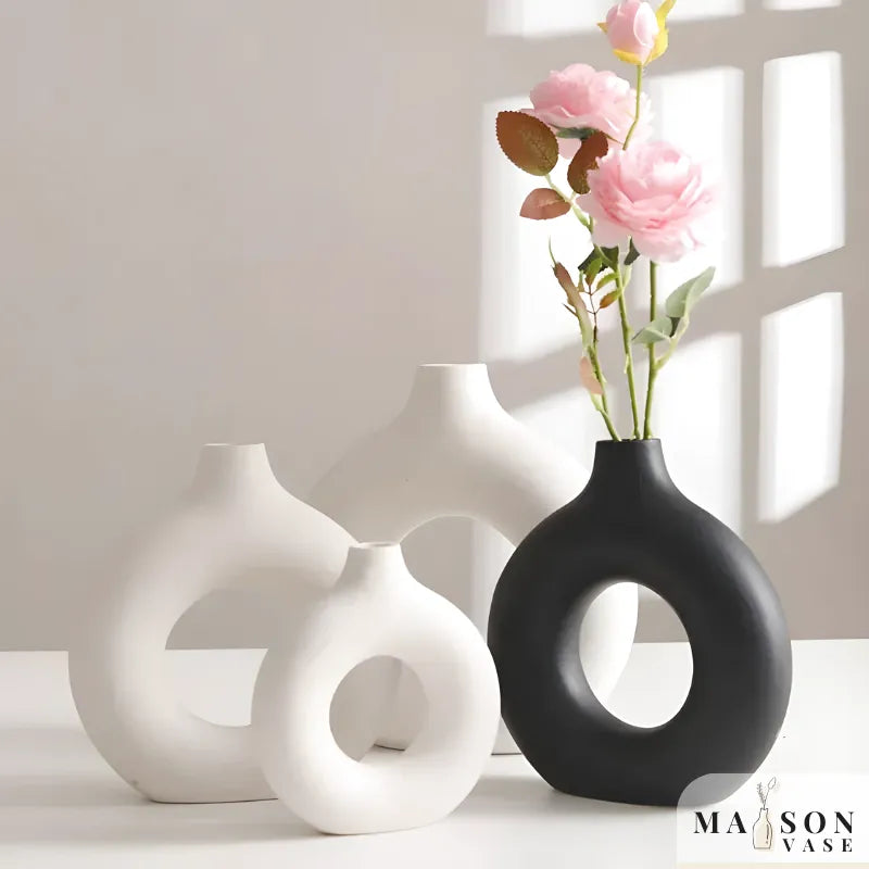 Petit Vase Pampa Soliflore Scandinave | Céramique Élégante - Maison Vase