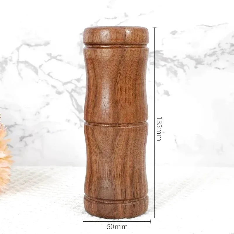 Petit Vase Soliflore en Bois Massif | Élégance Naturelle et Artisanat Raffiné - Maison Vase