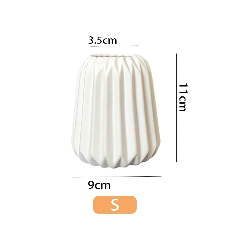Vase à Fleurs Blanc en Céramique | Moderne et Élégant - Maison Vase
