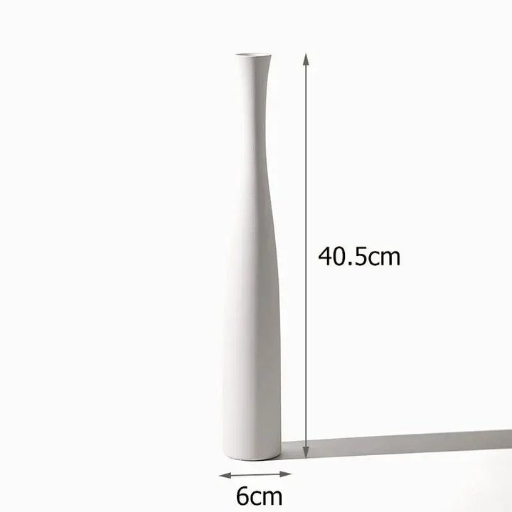 Vase à Fleurs Conique Scandinave | Design Élancé en Céramique - Maison Vase