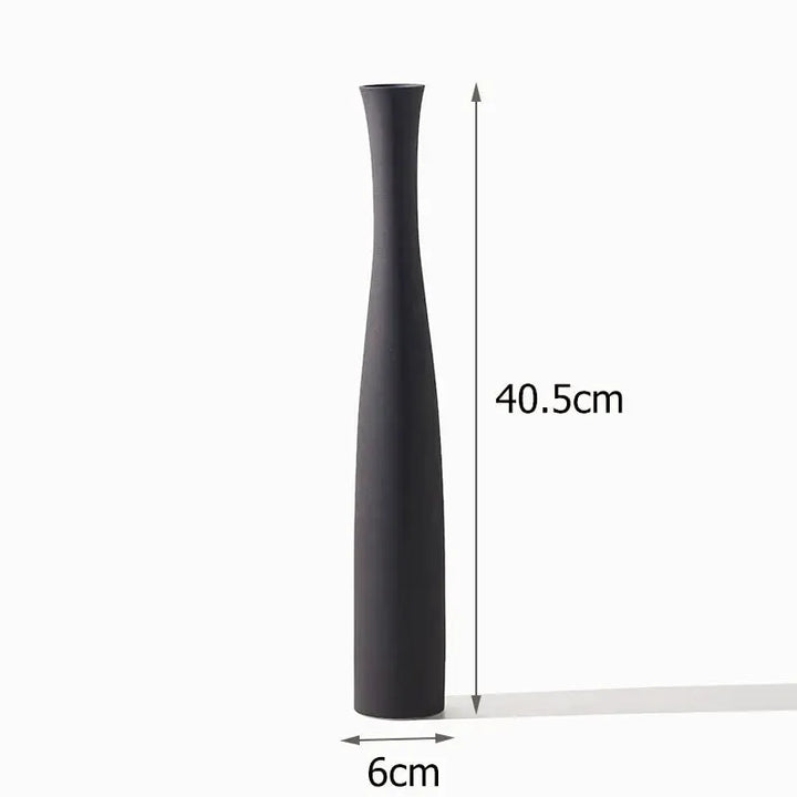 Vase à Fleurs Conique Scandinave | Design Élancé en Céramique - Maison Vase