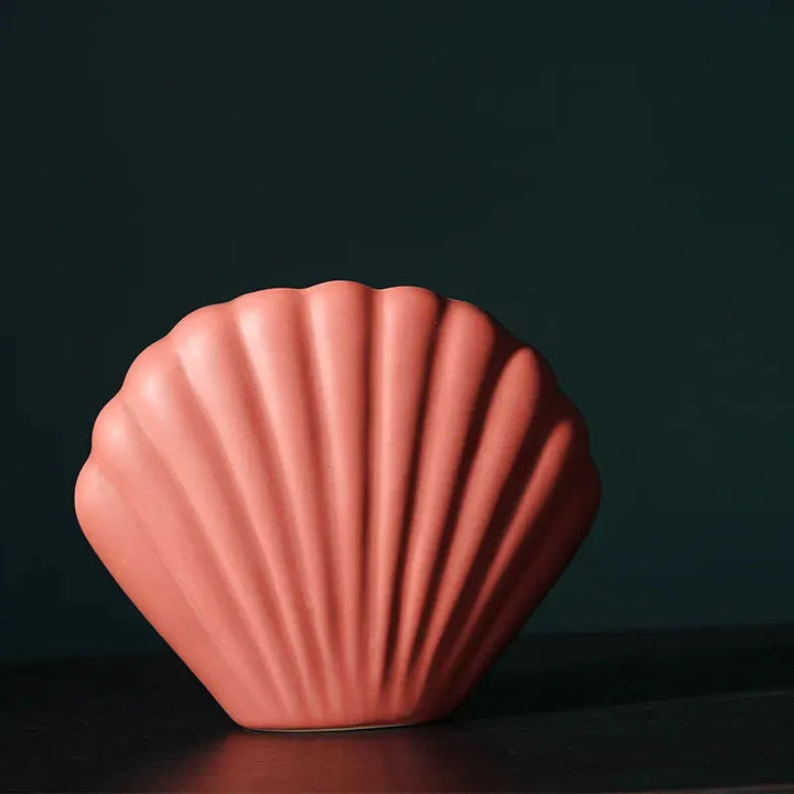 Vase à Fleurs Coquillage Décoratif | Céramique Moderne et Minimaliste - Maison Vase