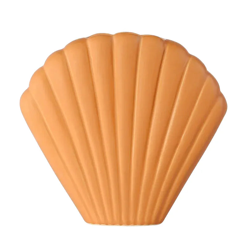 Vase à Fleurs Coquillage Décoratif | Céramique Moderne et Minimaliste - Maison Vase