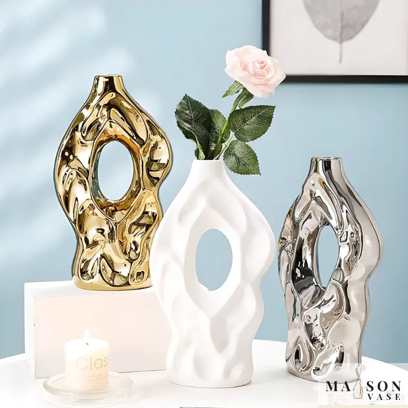 Vase à Fleurs en Céramique Design et Moderne - Maison Vase