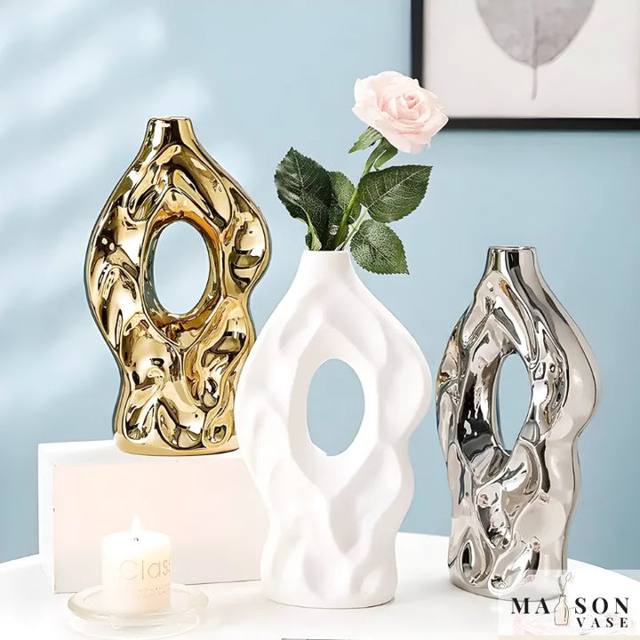 Vase à Fleurs en Céramique Design et Moderne - Maison Vase