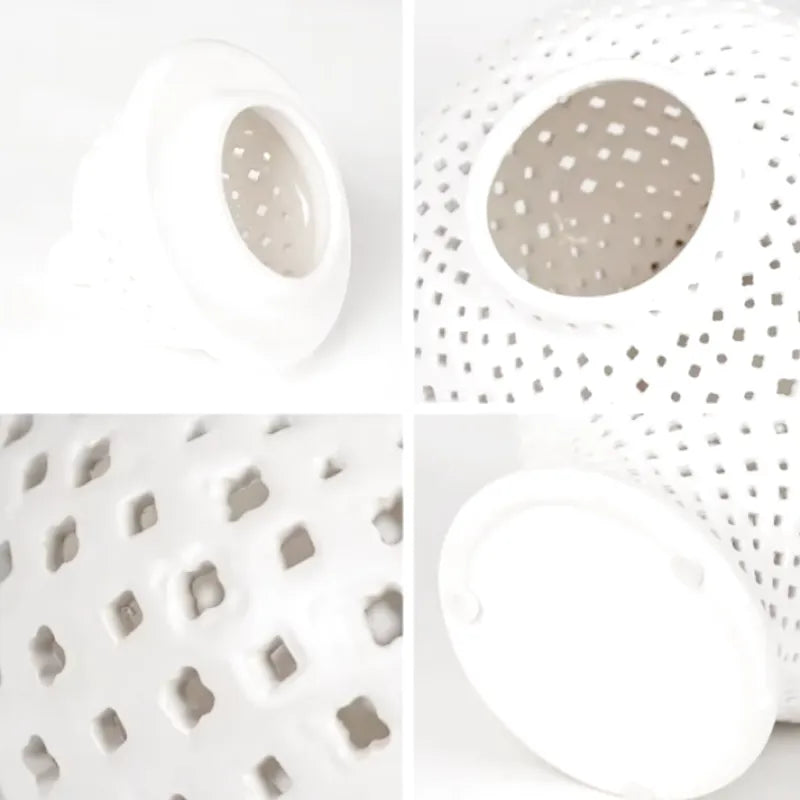Vase à Fleurs en Céramique | Design Sculpté et Évidé - Maison Vase