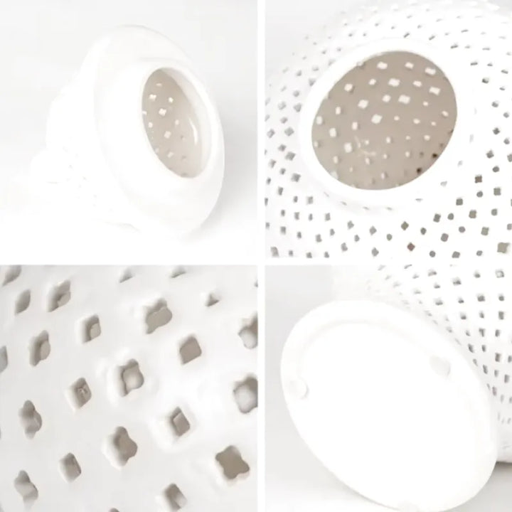 Vase à Fleurs en Céramique | Design Sculpté et Évidé - Maison Vase