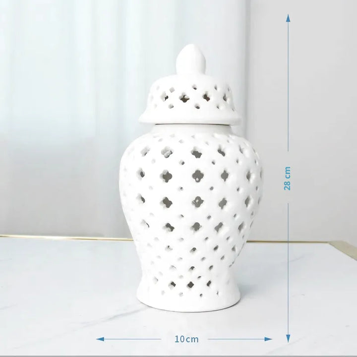 Vase à Fleurs en Céramique | Design Sculpté et Évidé - Maison Vase