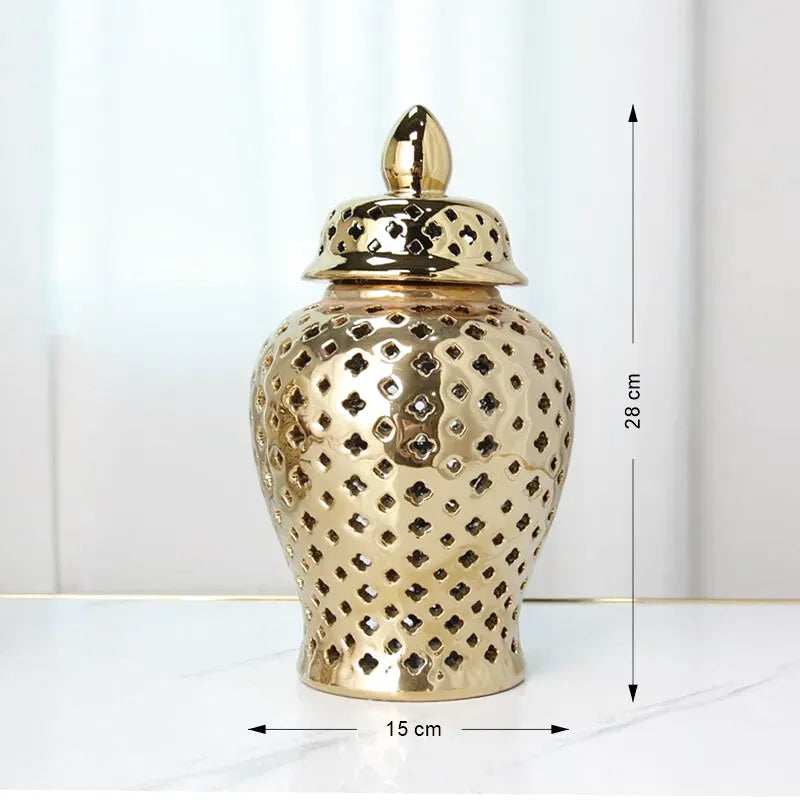Vase à Fleurs en Céramique | Design Sculpté et Évidé - Maison Vase