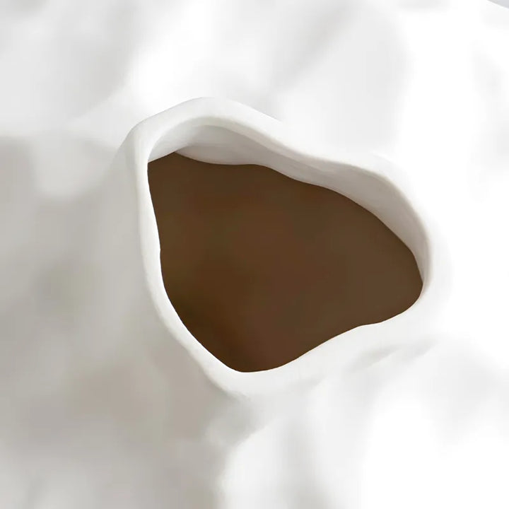 Vase à Fleurs en Céramique Moderne et Décoratif | Design Géométrique Mat - Maison Vase