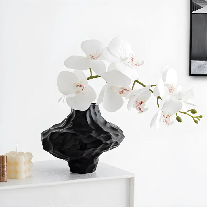 Vase à Fleurs en Céramique Moderne et Décoratif | Design Géométrique Mat - Maison Vase