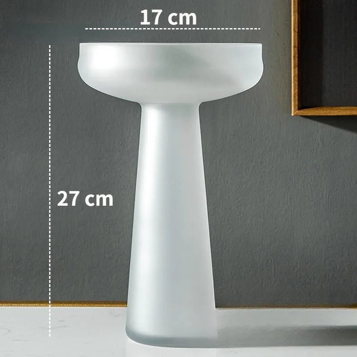 Vase à Fleurs en Verre Dépoli | Scandinave et Minimaliste - Maison Vase