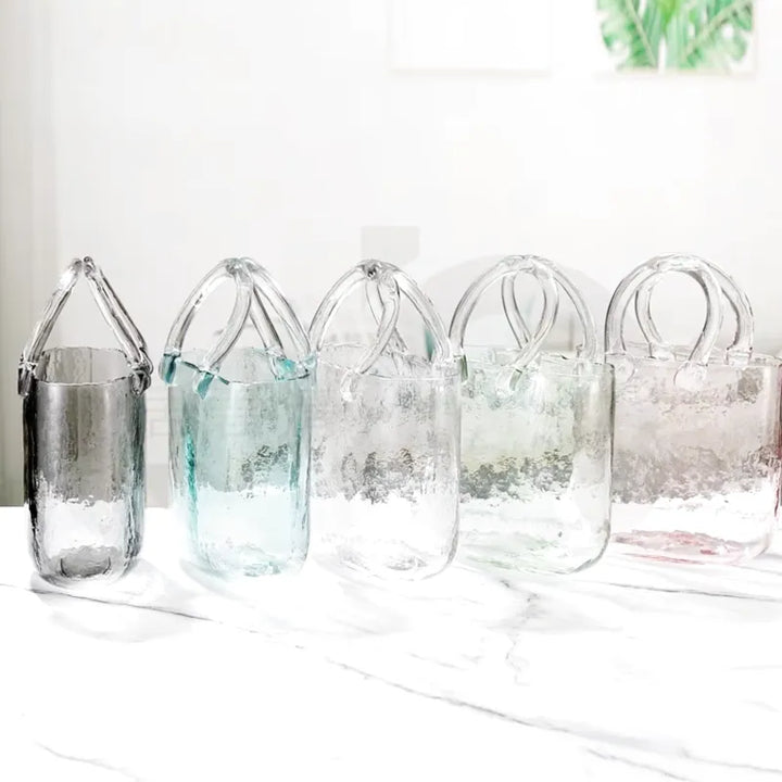 Vase à Fleurs en Verre Scandinave | Design Élégant, Décoratif et Original - Maison Vase