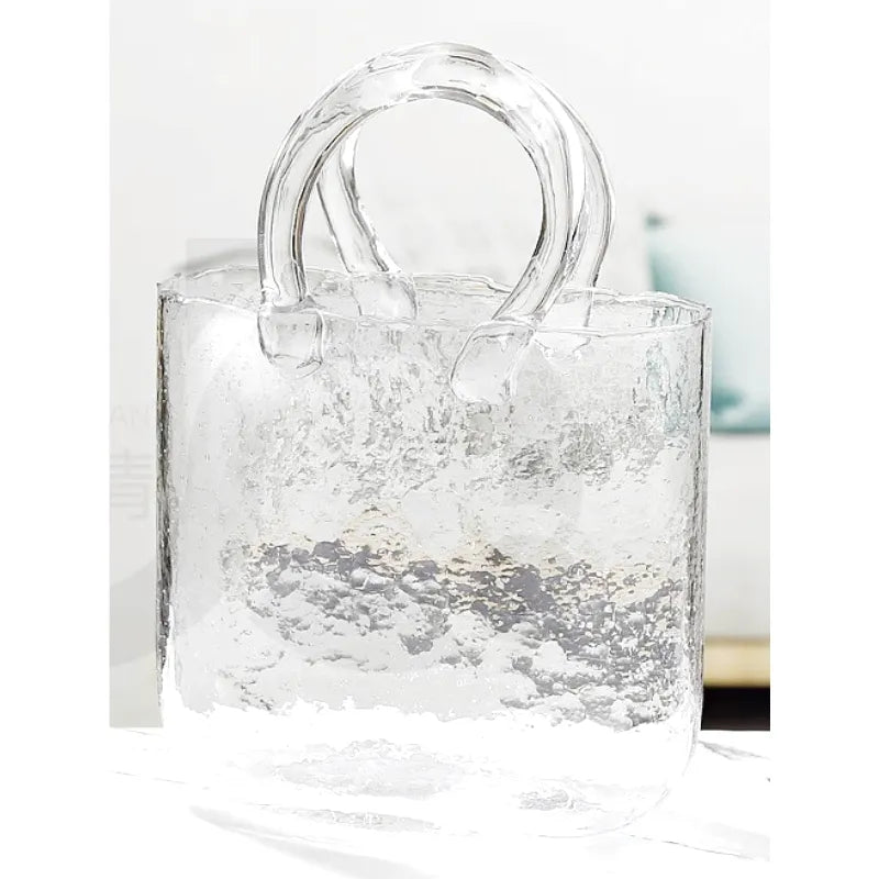 Vase à Fleurs en Verre Scandinave | Design Élégant, Décoratif et Original - Maison Vase