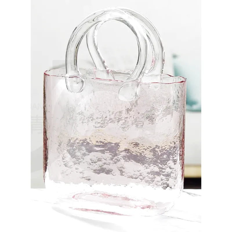 Vase à Fleurs en Verre Scandinave | Design Élégant, Décoratif et Original - Maison Vase