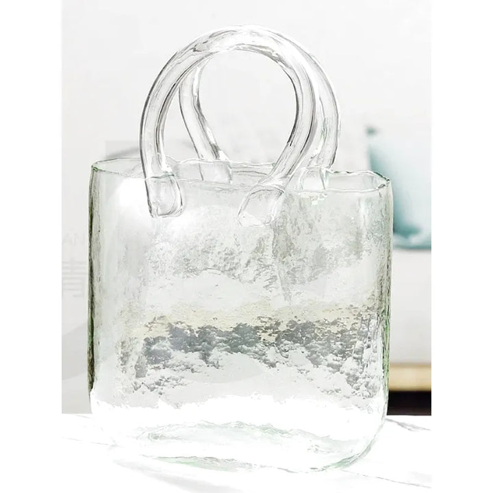 Vase à Fleurs en Verre Scandinave | Design Élégant, Décoratif et Original - Maison Vase