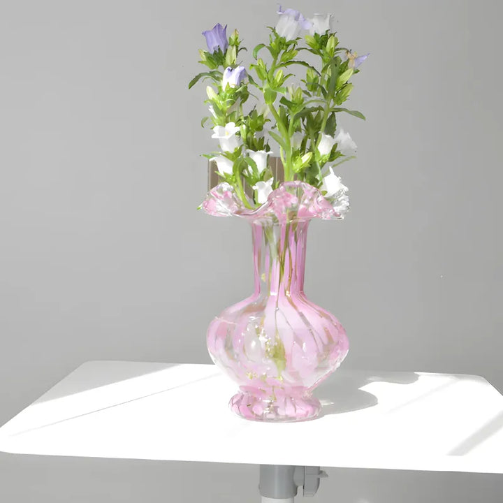 Vase à Fleurs en Verre Soufflé | Élégance Luxueuse & Raffinée - Maison Vase