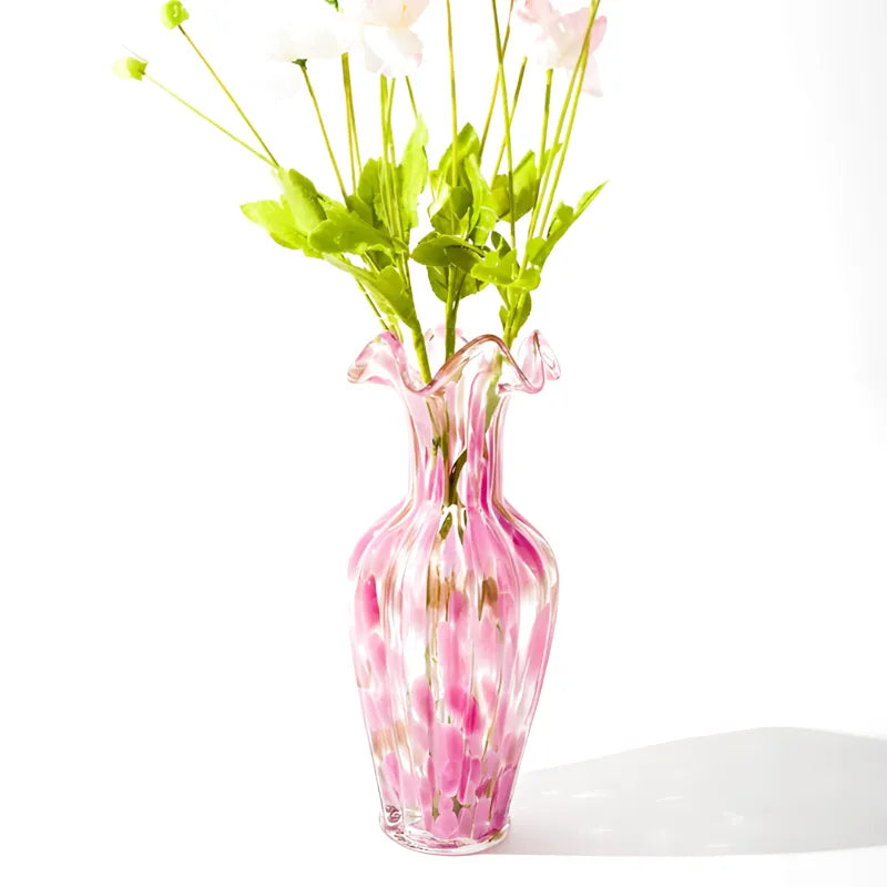 Vase à Fleurs en Verre Soufflé | Élégance Luxueuse & Raffinée - Maison Vase