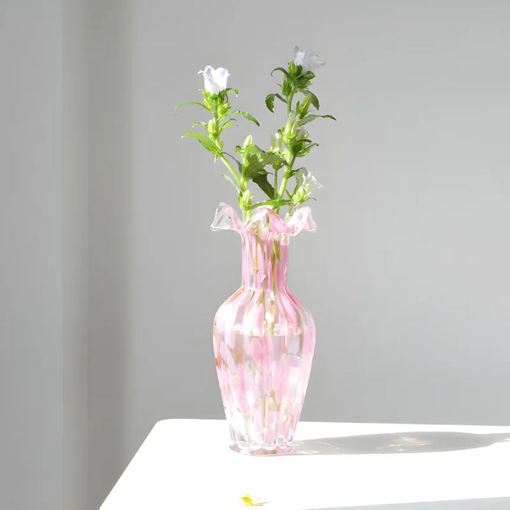 Vase à Fleurs en Verre Soufflé | Élégance Luxueuse & Raffinée - Maison Vase