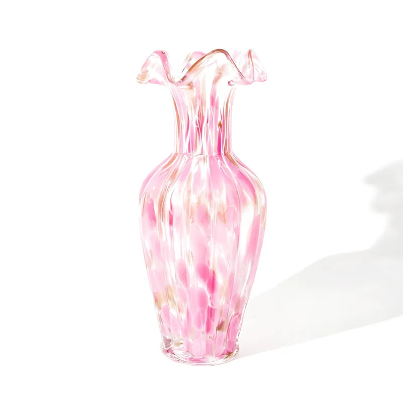 Vase à Fleurs en Verre Soufflé | Élégance Luxueuse & Raffinée - Maison Vase