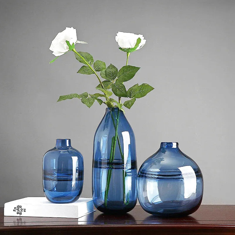 Vase à Fleurs en Verre Transparent | Design Moderne et Élégant - Maison Vase