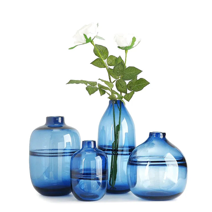 Vase à Fleurs en Verre Transparent | Design Moderne et Élégant - Maison Vase