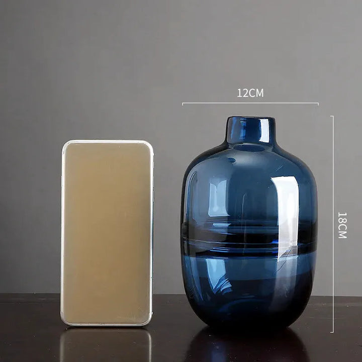 Vase à Fleurs en Verre Transparent | Design Moderne et Élégant - Maison Vase