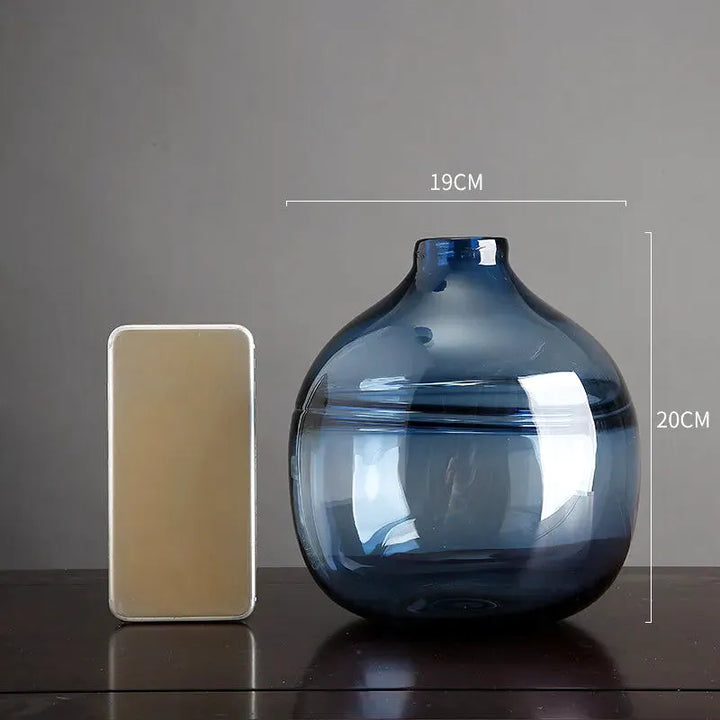 Vase à Fleurs en Verre Transparent | Design Moderne et Élégant - Maison Vase