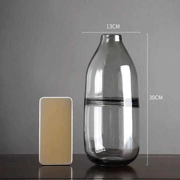 Vase à Fleurs en Verre Transparent | Design Moderne et Élégant - Maison Vase