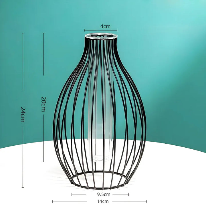 Vase à Fleurs Hydroponique Géométrique | Décoration Scandinave Élégante - Maison Vase