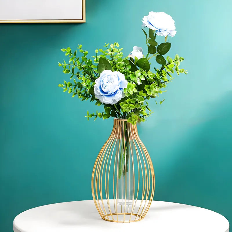 Vase à Fleurs Hydroponique Géométrique | Décoration Scandinave Élégante - Maison Vase