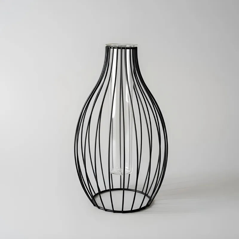 Vase à Fleurs Hydroponique Géométrique | Décoration Scandinave Élégante - Maison Vase