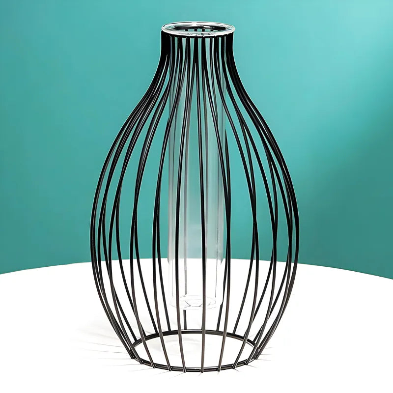 Vase à Fleurs Hydroponique Géométrique | Décoration Scandinave Élégante - Maison Vase