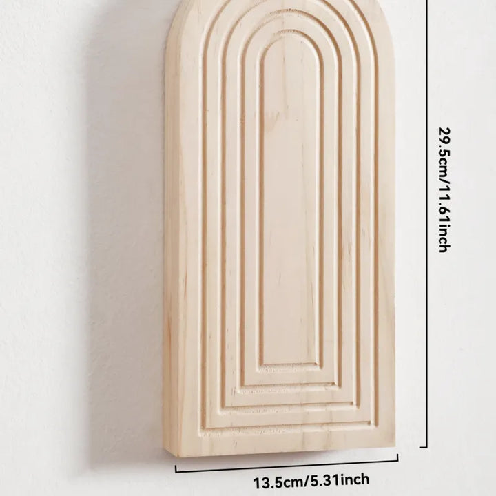 Vase à Fleurs Mural Arqué en Bois Sculpté | Design Boho Moderne et Décoratif - Maison Vase