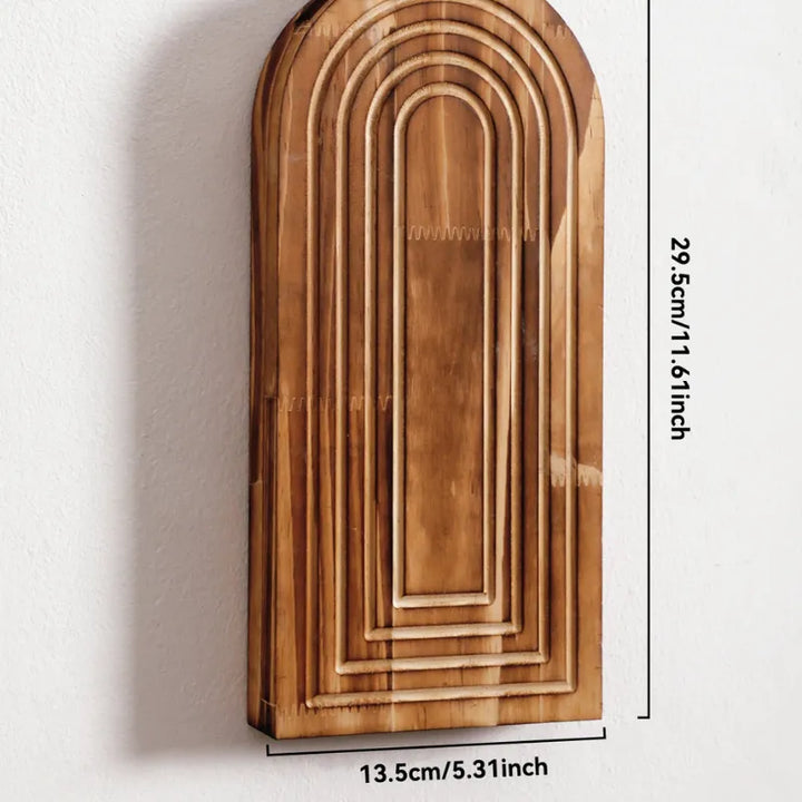 Vase à Fleurs Mural Arqué en Bois Sculpté | Design Boho Moderne et Décoratif - Maison Vase