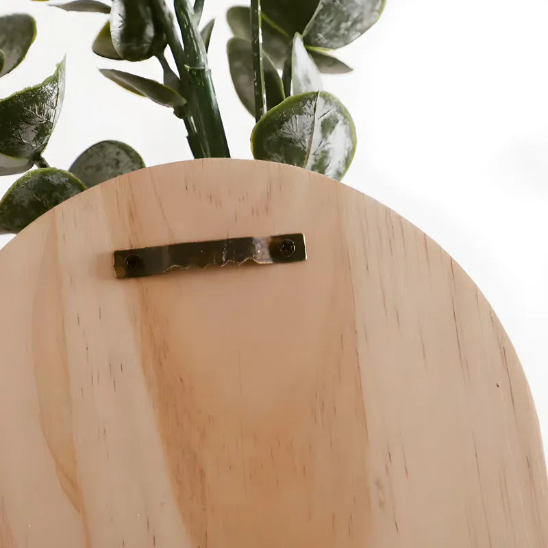 Vase à Fleurs Mural Arqué en Bois Sculpté | Design Boho Moderne et Décoratif - Maison Vase