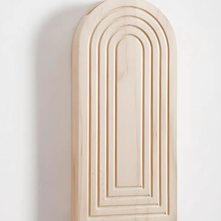 Vase à Fleurs Mural Arqué en Bois Sculpté | Design Boho Moderne et Décoratif - Maison Vase