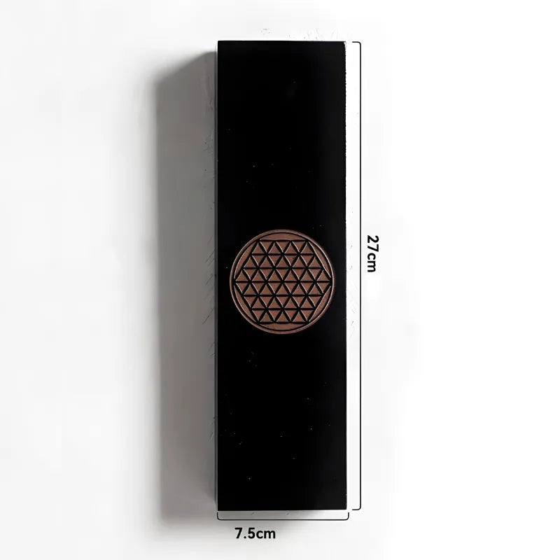 Vase à Fleurs Mural Bohème en Bois Noir | Design Minimaliste - Maison Vase