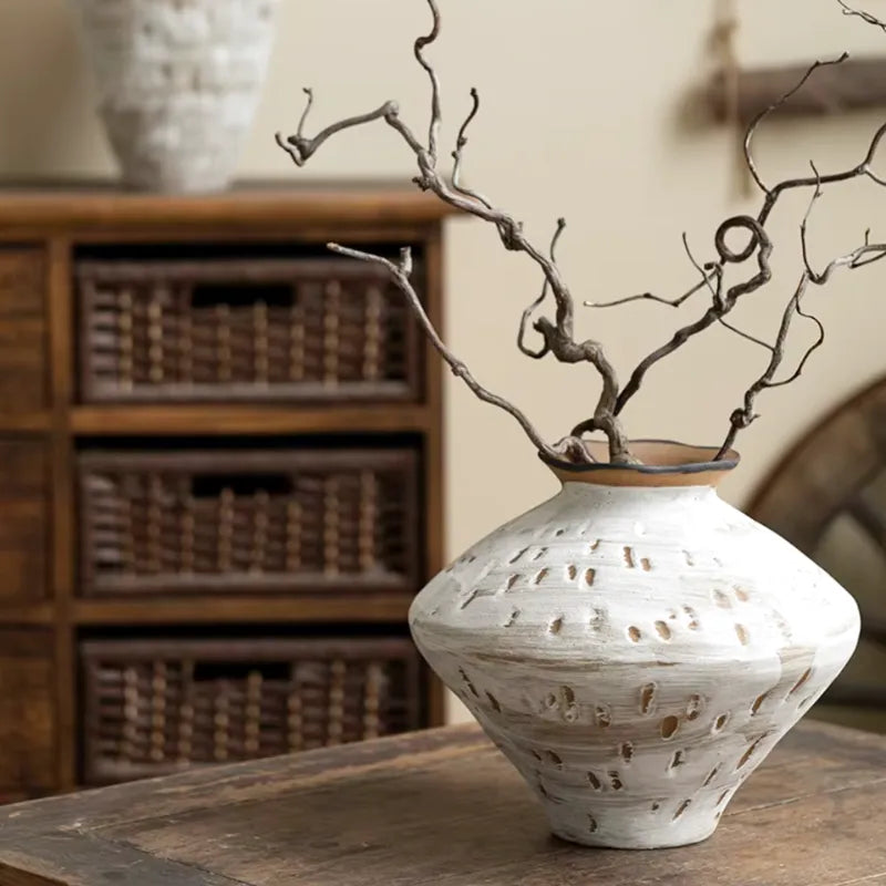 Vase Artistique en Céramique Décoratif Minimaliste Wabi-Sabi | Style Japonais - Maison Vase