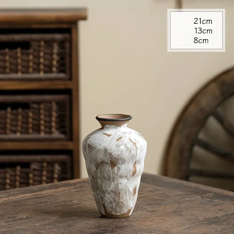 Vase Artistique en Céramique Décoratif Minimaliste Wabi-Sabi | Style Japonais - Maison Vase