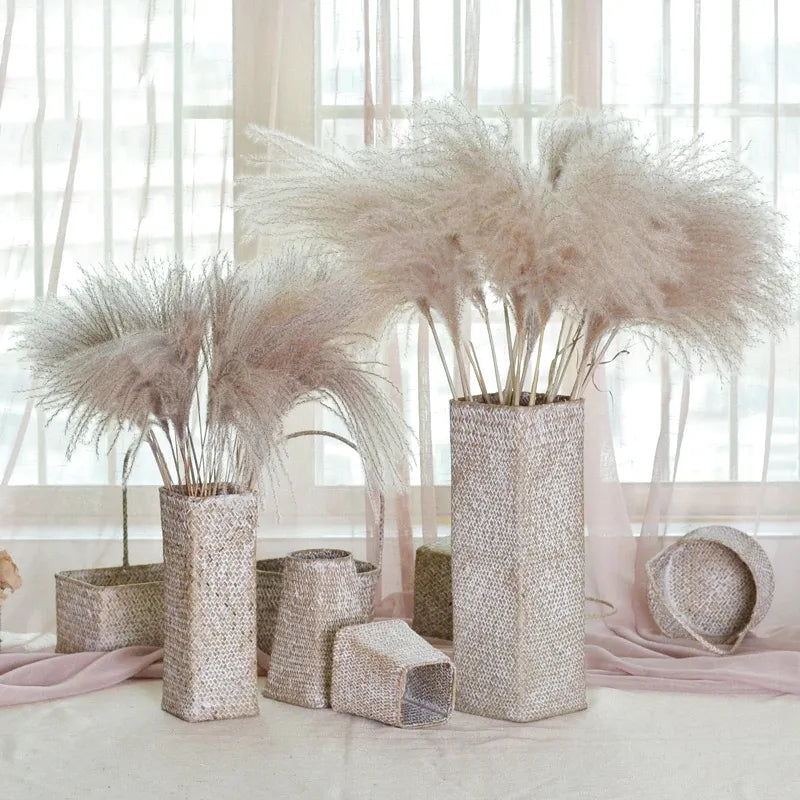 Vase Bambou Tressé à la Main | Style Naturel et Moderne - Maison Vase