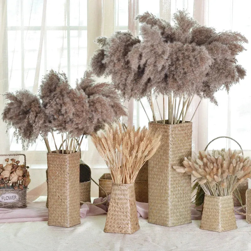 Vase Bambou Tressé à la Main | Style Naturel et Moderne - Maison Vase
