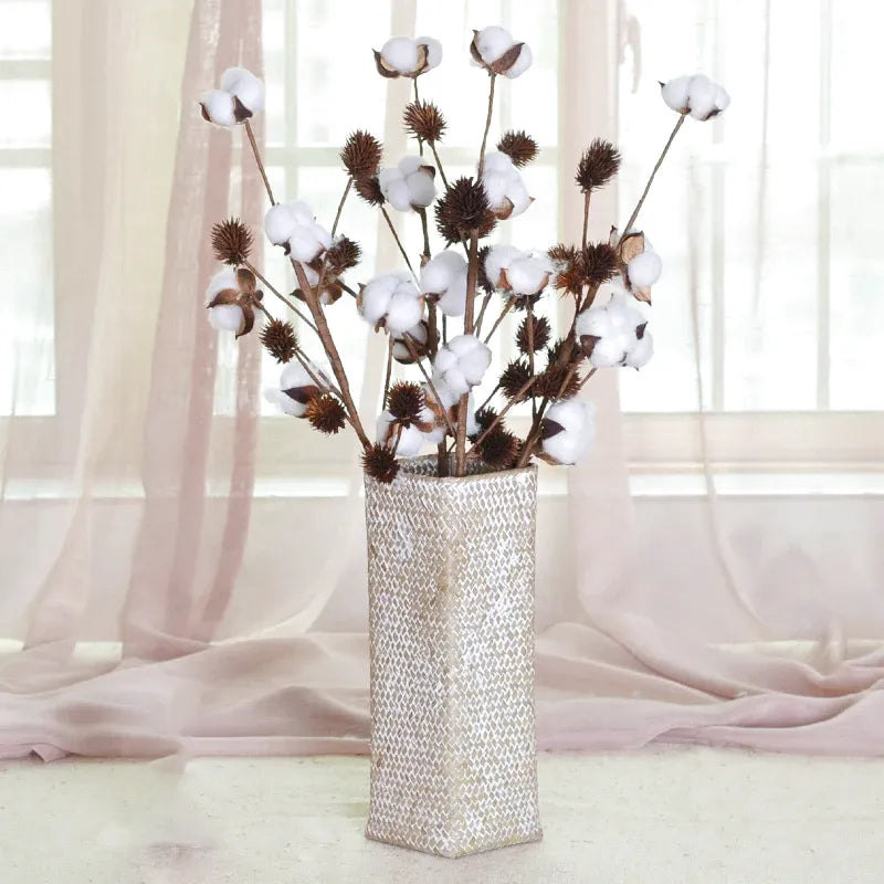 Vase Bambou Tressé à la Main | Style Naturel et Moderne - Maison Vase