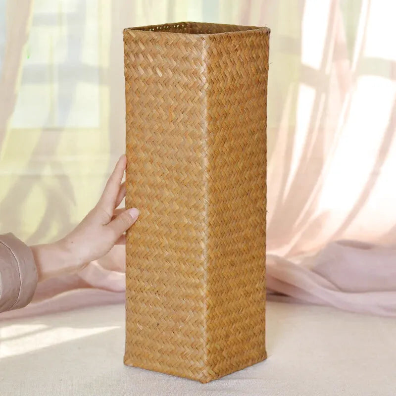 Vase Bambou Tressé à la Main | Style Naturel et Moderne - Maison Vase