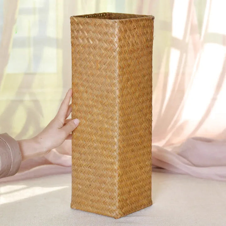 Vase Bambou Tressé à la Main | Style Naturel et Moderne - Maison Vase