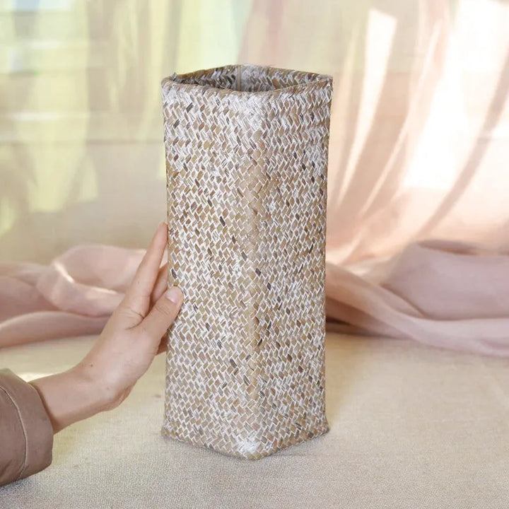 Vase Bambou Tressé à la Main | Style Naturel et Moderne - Maison Vase