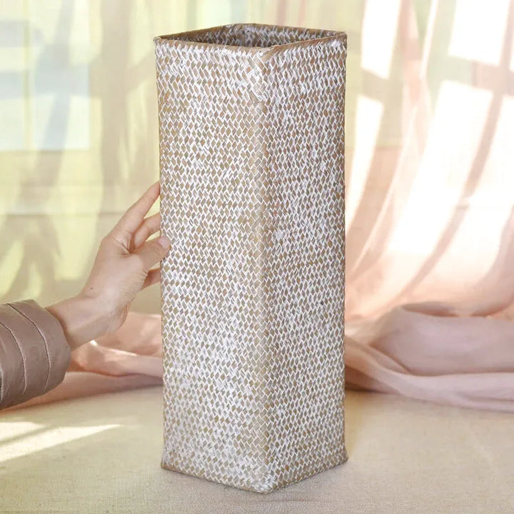 Vase Bambou Tressé à la Main | Style Naturel et Moderne - Maison Vase